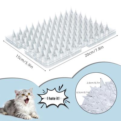Transparente Kratzmatte und Gartenspießmatte für Katzen - Kratzfest & Vogelschutz für Zuhause & Balkon