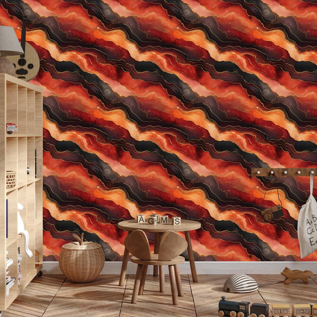 Ink red, burgundy and peach wallpaper 50x1000