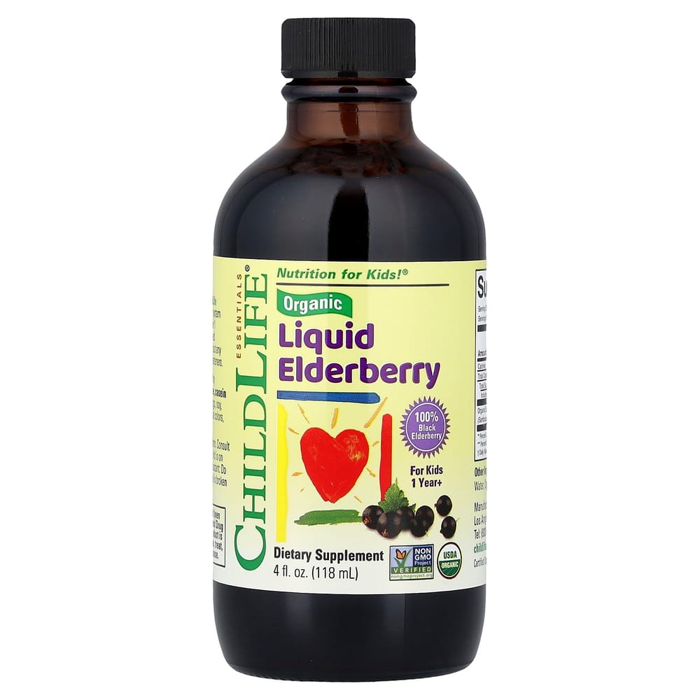 ChildLife Liquid Elderberry, For Ages 1+, 118ml (4 fl oz)