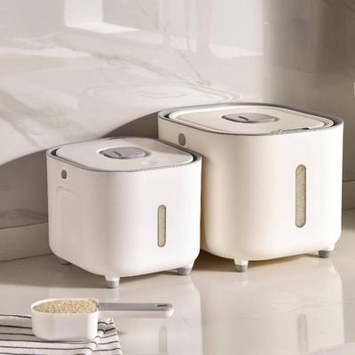 Food Storage Box Rice Bucket Organizer Kitchen Organization Cylinder Food Storage Sealed Grain Household Box