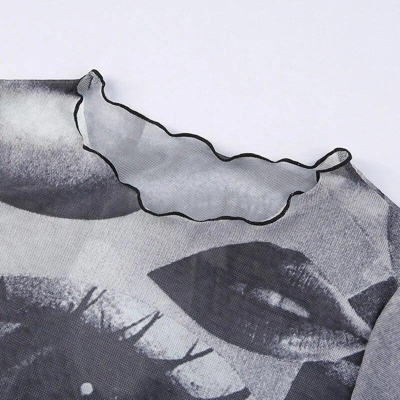 Y2k Women's Round Neck Sexy Summer Street Short Sleeved Open Navel Top