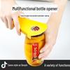 Multifunctional Bottle Opener: Lid & Can Opener, Twist Tool, Beer Opener, Magnet, Large Diameter Opener.