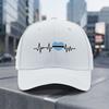 Heartbeat I Love Botswana Heart Flag Adjustable Baseball Cap