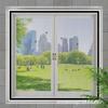 Velcro Mosquito Proof Screen Curtain: Easy-Care, No-Punch, Self-Adhesive Window Net for Ventilation