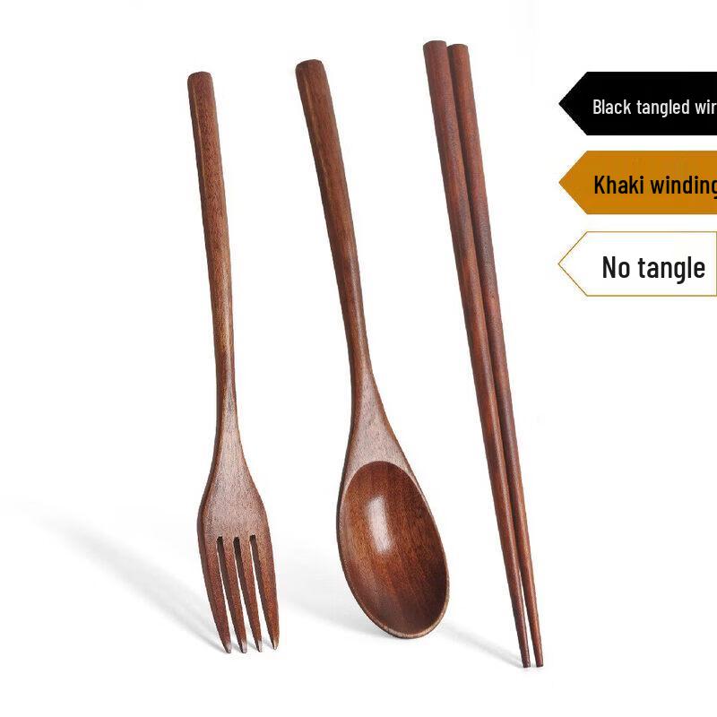 Portable Wooden Cutlery Set