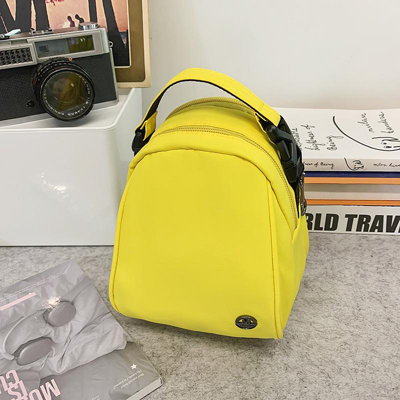 Summer new small bag mini lightweight multi-compartment shoulder messenger bag solid color cute couple shell mobile phone bag