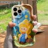Phone case: 2D flat design suitable for iPhone 18 17 16 15 14 13 Pro protective case, with little doll figures, perfect Christmas and Halloween holida