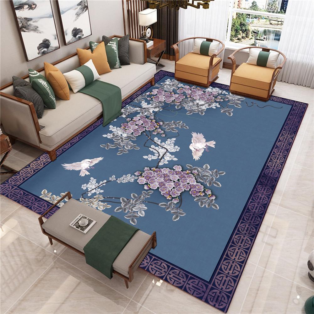 New Chinese Style Living Room Carpet Chinese Style Sofa Coffee Table Mat Bedside Classical Style Carpet