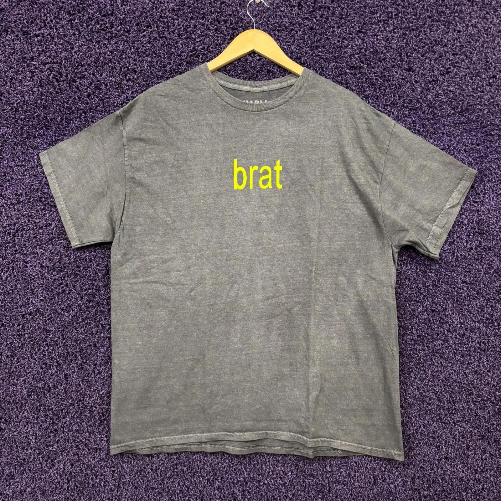 Charli XCX Brat Logo Double Sided T-Shirt Size Large S