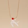 Retro Personalized Design Luxury Bird Swallow Pendant Necklace Thin Rope Collarbone Chain