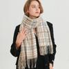 Windproof Winter Plaid Scarf Thick Warm Women Wrap Shawls Casual Long Tassel Scarves
