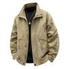 Men's Trendy Long Sleeve Jacket - Spring/Autumn Style, Solid Color, Casual & Versatile Outerwear