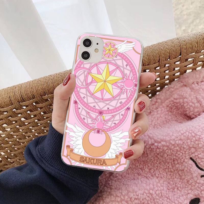Cardcaptor Sakura Magic wand Moon Phone Case pro iphone 13 8 7 6S Plus X 5S SE 2020 XR 11 12 mini pro XS MAX