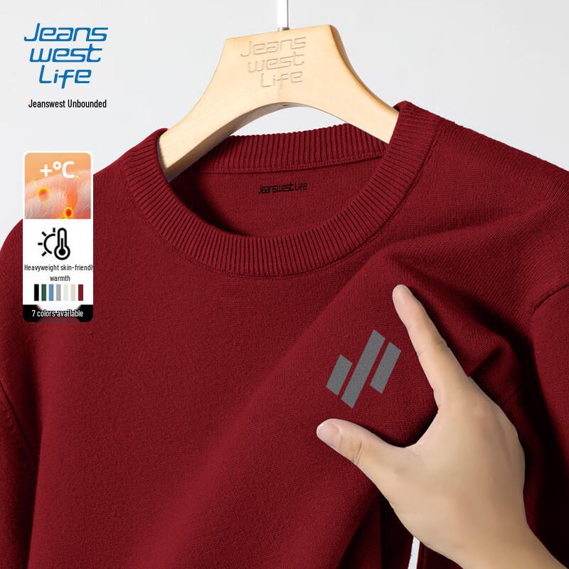 Jeanswest Life Men's Heavyweight Knit Pullover Sweater