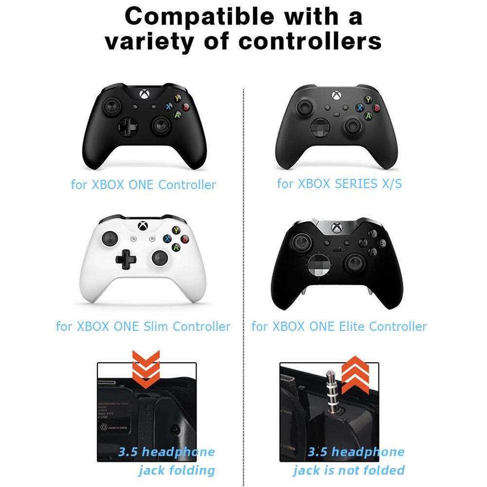 DATA FROG Gamepad Keyboard for Xbox Series X/Series S/One S/One Elite/One Game Controller 2.4G Wireless Keyboard