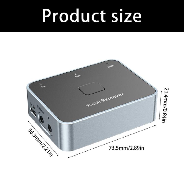 Studio Grade Voice Isolation Adapters 3.5mm/6.35mm Sound Interfaces with Wide Compatibility & Status LED for Instrumental