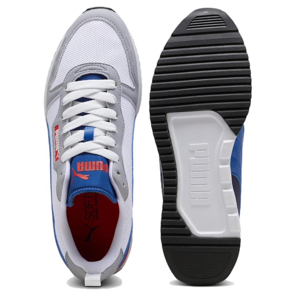 Puma R78 Comfortable Sports Low-Top Lifestyle Shoes Unisex sneaker White Gray Blue 393910-06
