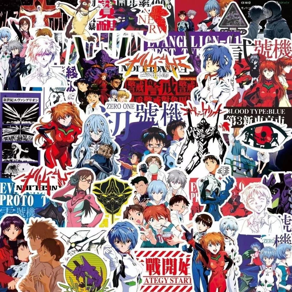 Shin Evangelion Sticker Collection Set Featuring Shinji Rei and Asuka from Neon Genesis Cute Anime and Manga Stickers for and Waterproof PVC Popular