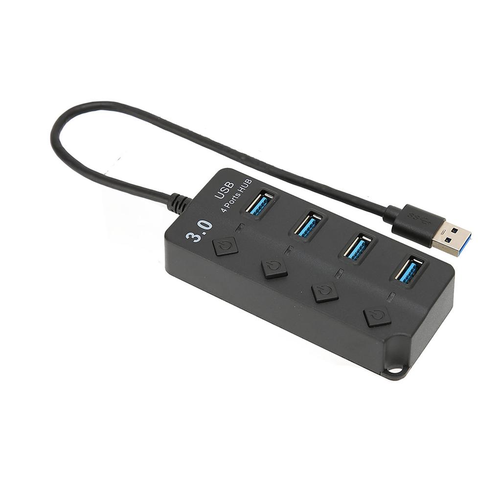 USB 3.0 HUB 4 Ports USB3.0 Maximum 5Gbps Stable Transmission Plug and Play Time Saving USB Splitter