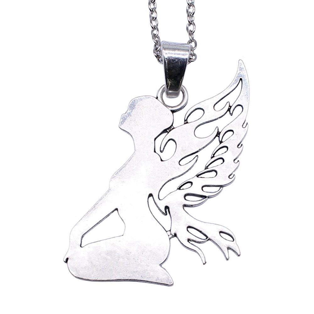 45cm Oder 70cm Lange Kette Halskette Flügel Engel Hochzeitsschmuck Zubehör QN003