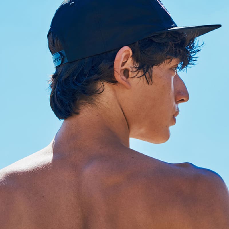 Feels Like Summer SUMMER VACATION NYLON CAP (BLACK)