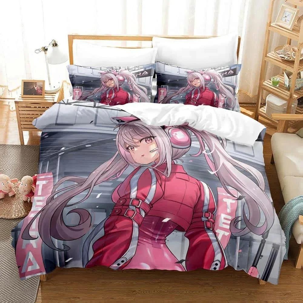 Comforter Game Goddess Of Victory Nikke Bedding Set Single Twin Full Queen King Size Bed Set Adult Kid Bedroom S 3D Anime
