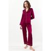 Pierre Cardin Women's Piped Satin Pajama Set
