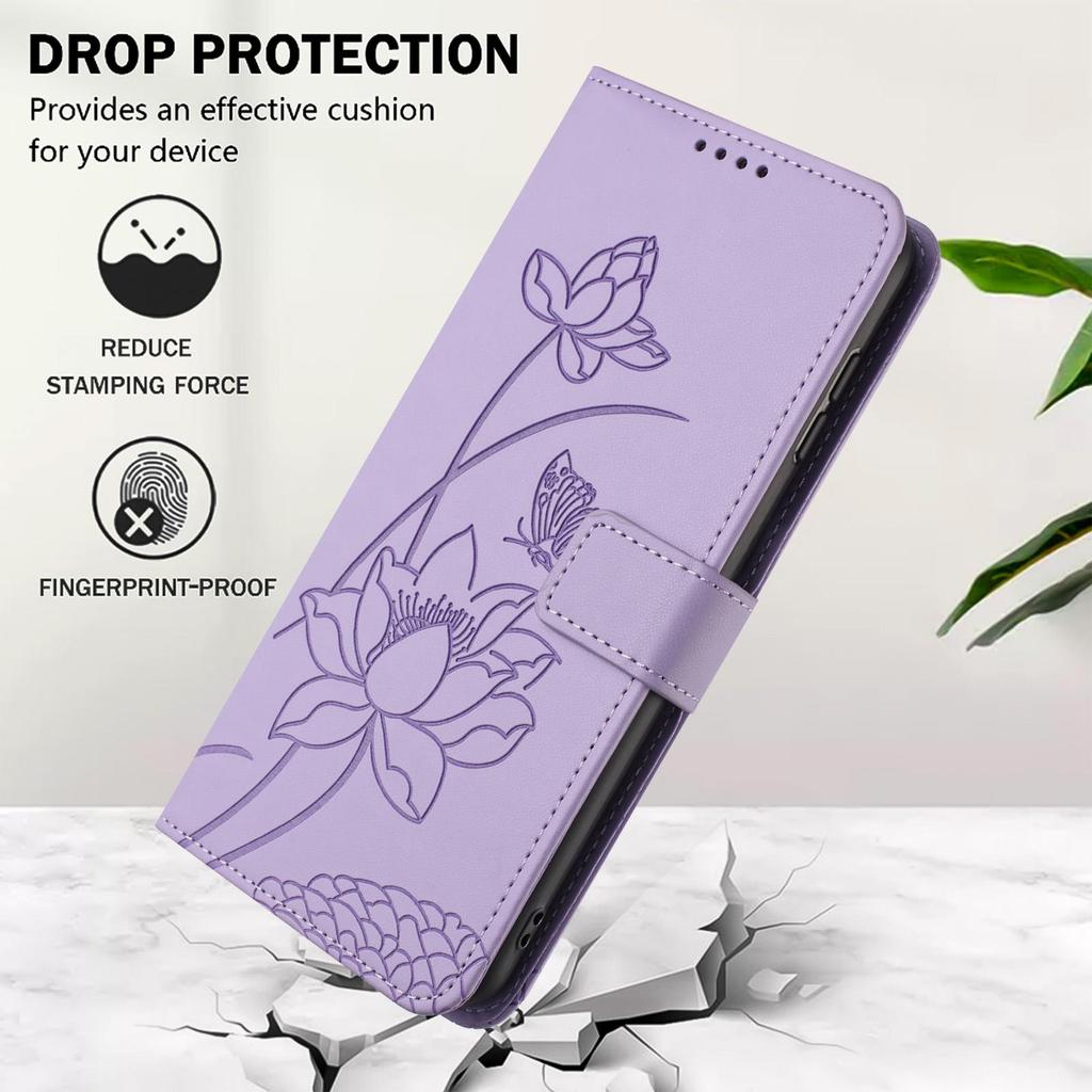 Étui Portefeuille en Cuir à Fleurs en Relief 3D avec Support Livre Pour iPhone 17 16 15 Pro Max Samsung S25 Xiaomi Redmi Note 14 Honor Oppo Fentes pour Cartes Rabat