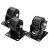 HASTAC Heavy-Duty Low-Profile Fixed Caster Wheel