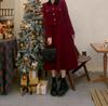 Plus Size French Chic Red Dress Set: Slimming & Age-Reducing for Pear-Shaped Women, Ideal for Spring & Autumn
