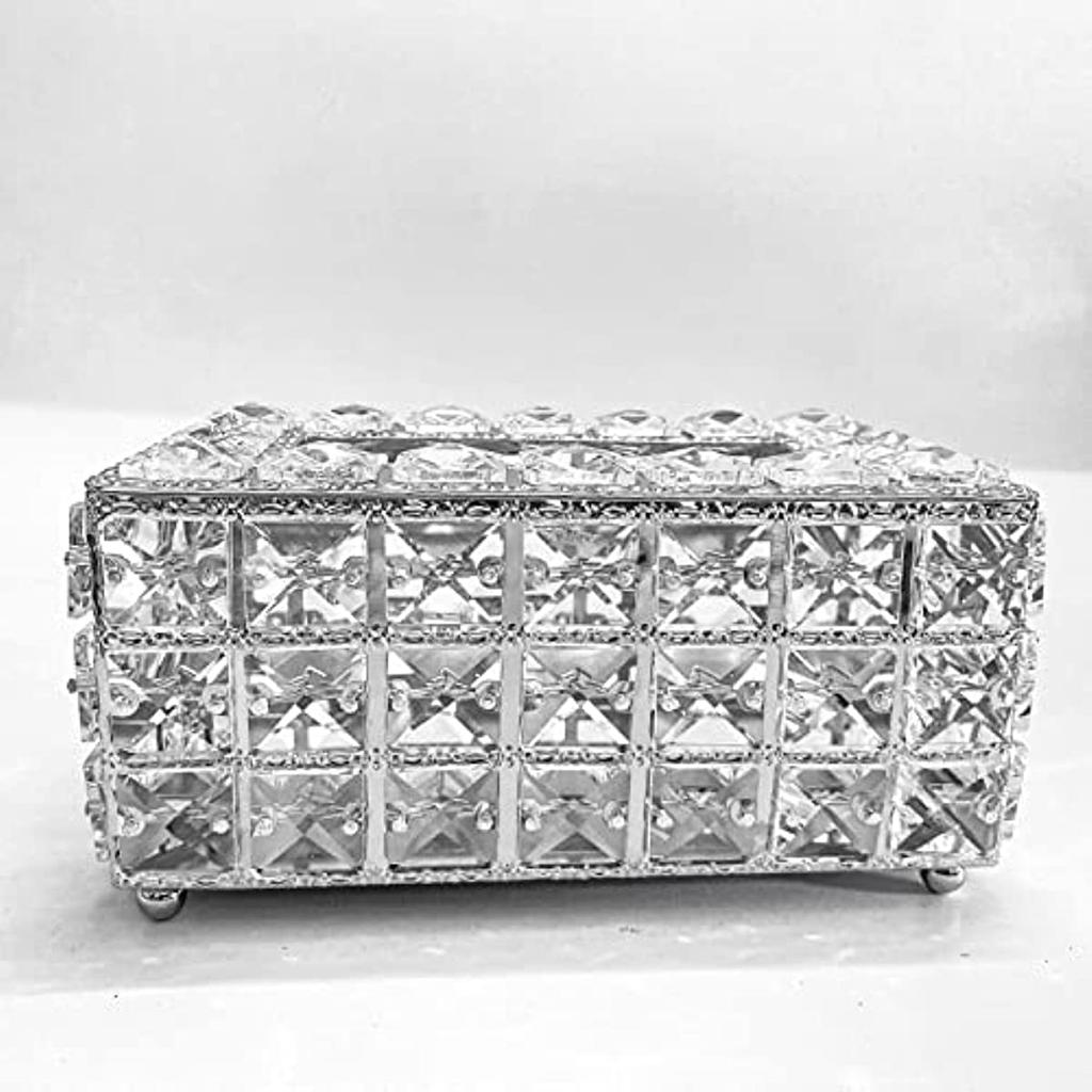 Kristall-Taschentuchbox Haushalt Wohnzimmer Schreibtischzubehör Papierbox zum Herausziehen