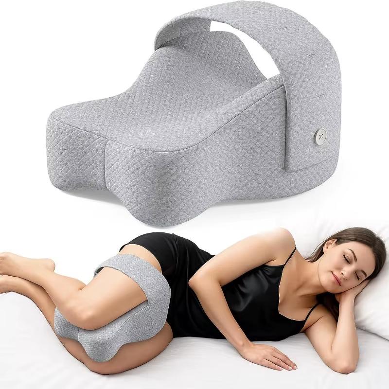 Knee Pillow, Memory Foam Sofa Pillow for Side Sleeping, Between Legs Pillow for Relief Sciatica Hip Lower Back Pain,