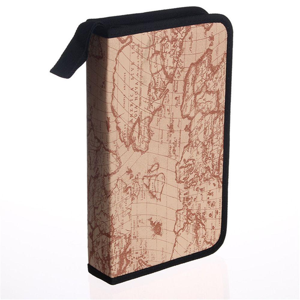 Durable Fabric Carry Case CD DVD VCD Game Accessories Disc Holder Organizer Storage Bag Wallet