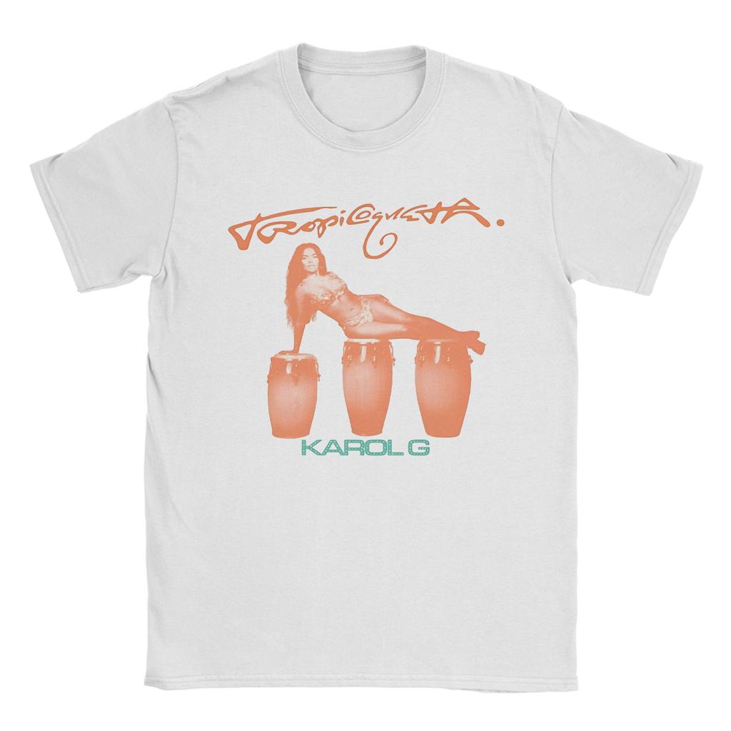 New Arrival 2025 Music Tropicoqueta Karoled G T Shirt for Men Women 100% Cotton T-shirts Short Sleeve Clothing