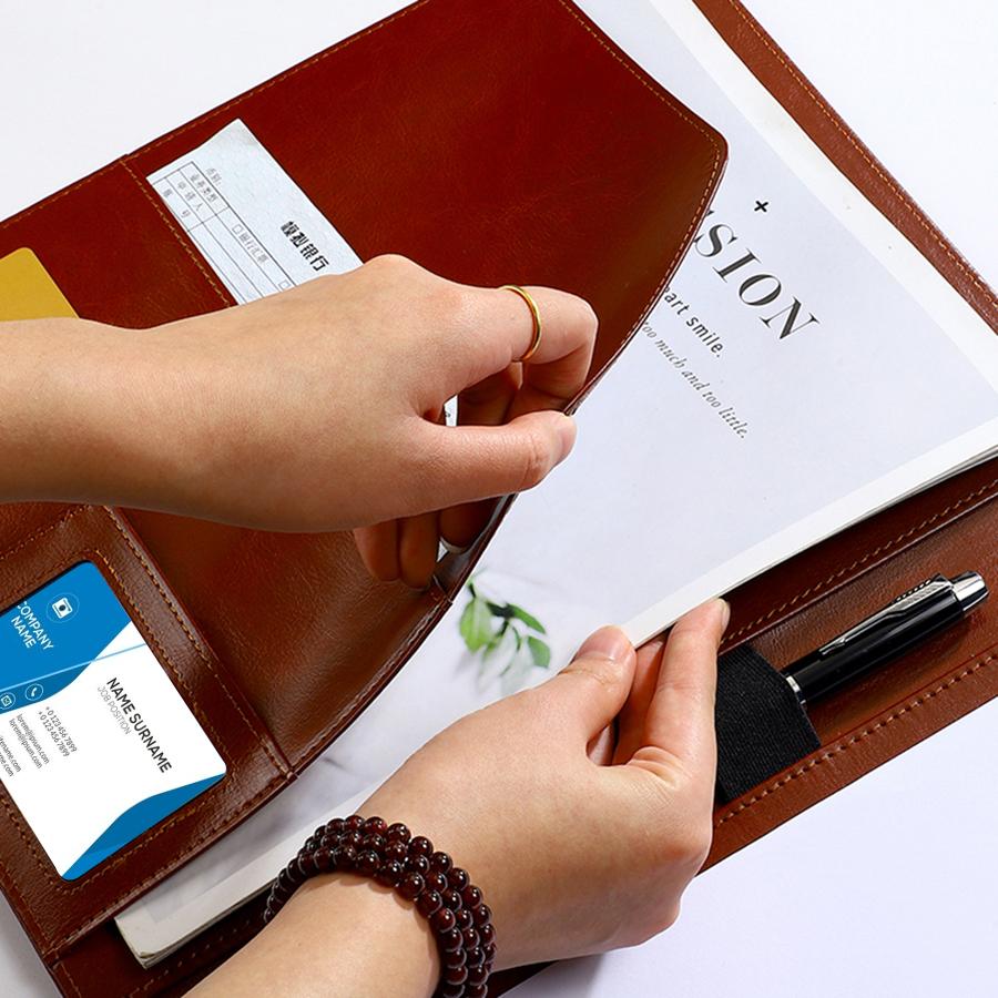 A4 Folder Office Storage Business Leather Official Document Manager Folder Contract Signing Book Office Supplies
