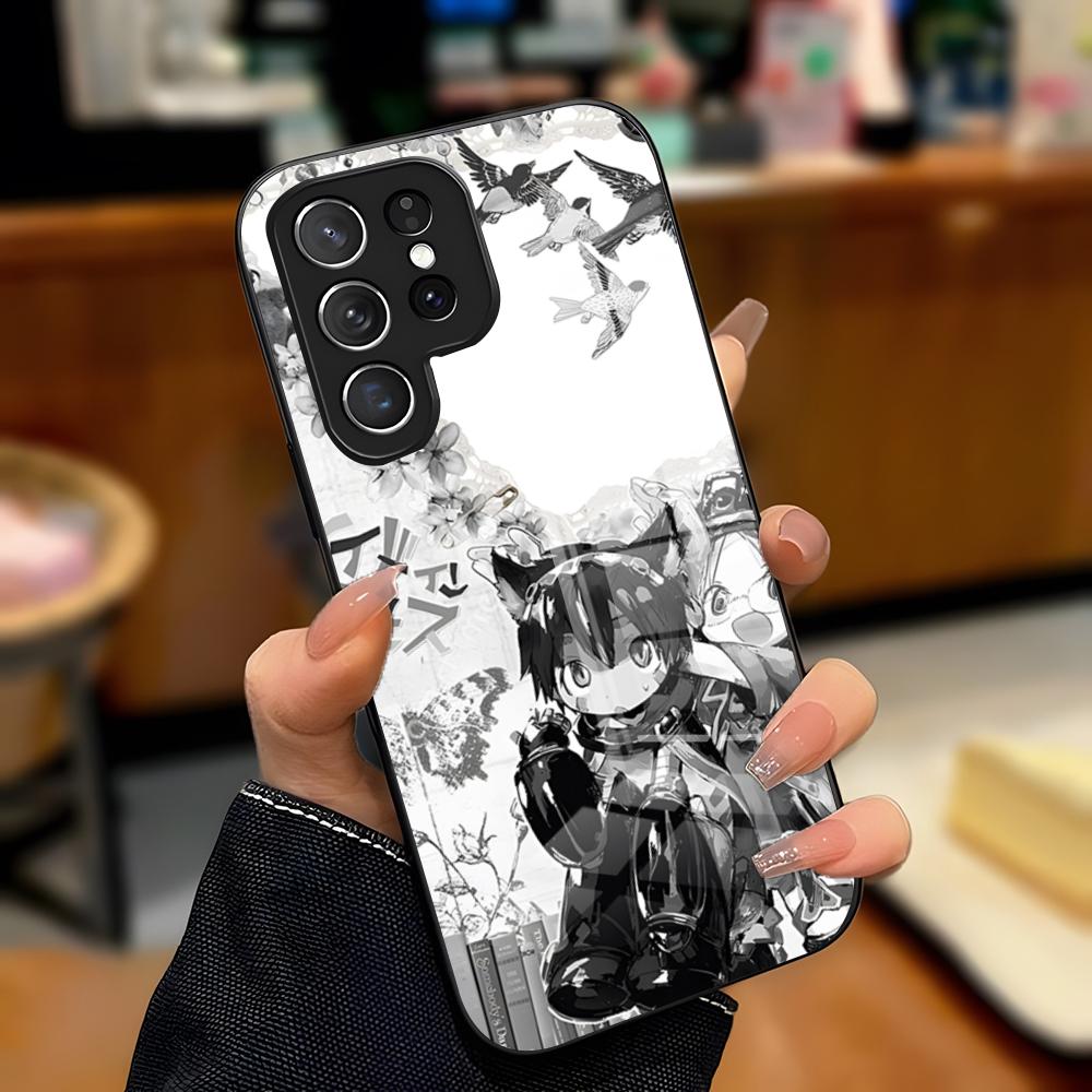 

M-Made In Abyss Phone Case For Samsung S26 S25 Plus S20 S20 Plus S22 Ultra S23 FE S21 Plus S21 Ultra Glass Cover Samsung S20 FE