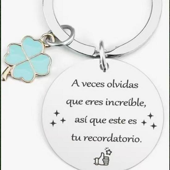 Stainless Steel Engraved Keychain Gift for Mother's Day & Birthdays with DIY Accessories