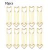 10pcs Arrow-Shaped Metal Paper Clips - for Office, Memo, and File Binding, Durable Metal Construction, Paper Clips for Desk