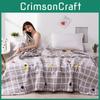 Summer Blanket Stylish Polyester Fiber Fill Water Wash Cotton For Indoor Use