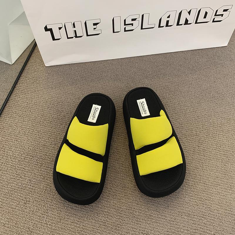 Platform Slippers Women Wear Summer New Platform Slippers Casual Fashion Fairy with Skirt Beach Slippers