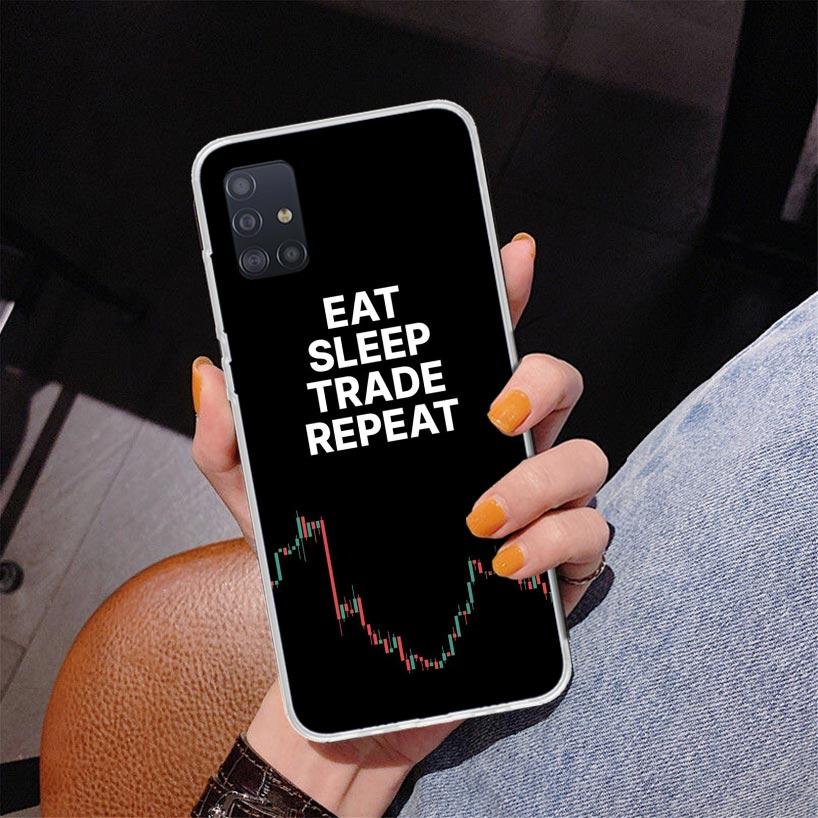 Trade Investment Forex Stock Market Phone Case For Samsung Galaxy A52 A32 A22 A12 A51 A31 A50S A30S A20S A10S Note 20 Ultra 10 P