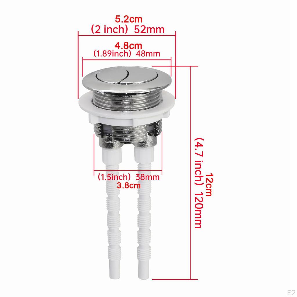 Spolknapp för toalettcistern, 38 mm ventil tillbehör lägenhet
