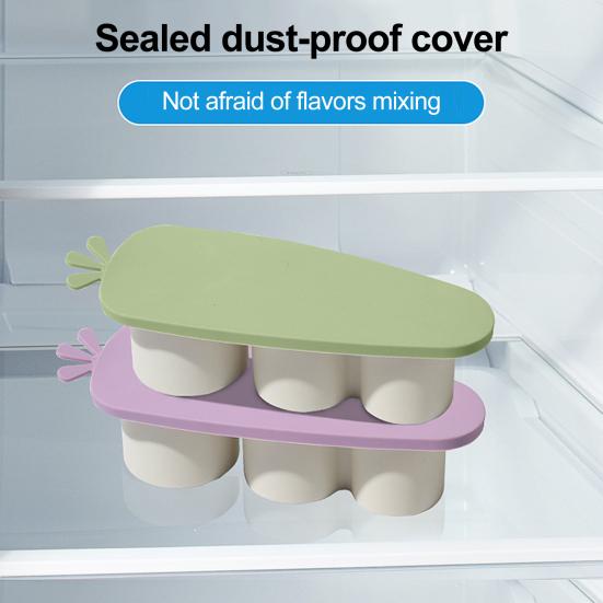 Yousheng Flower-Shaped Ice Mold Tray with Lid Carrot Design Food Grade Stackable Ice Cube Shape Mold Coffee Glass Ice Cube Maker