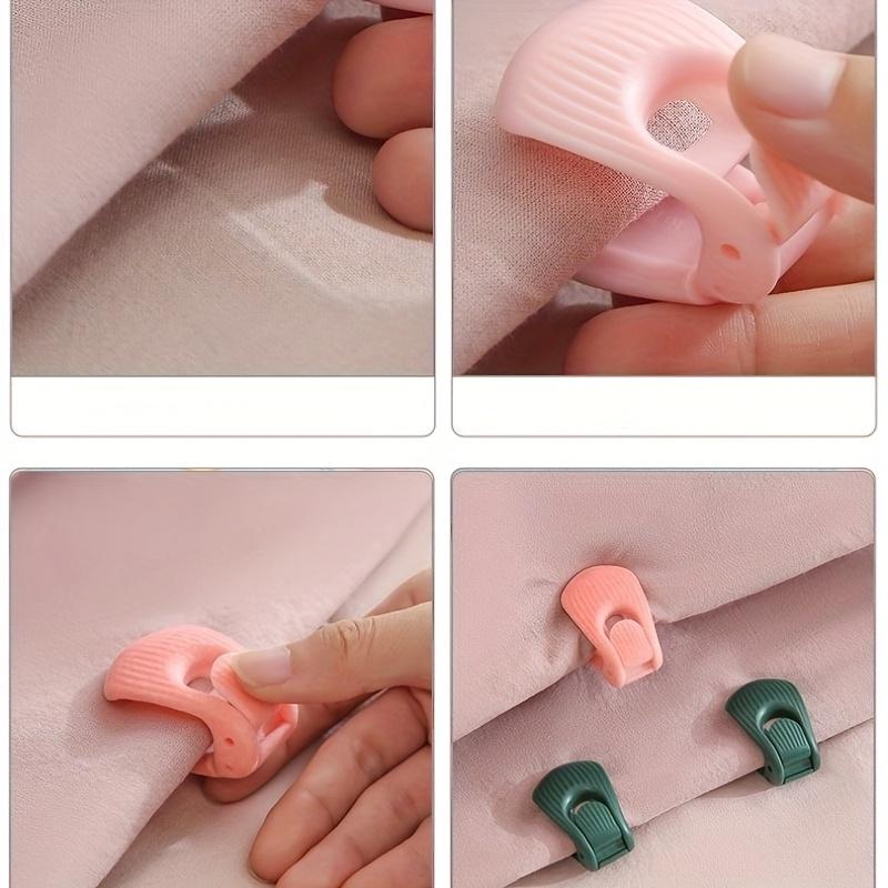 4PCS Sheet and Comforter Fastener, Shell Clip To Prevent Sheet Slippage, Suitable for Thick Mattresses/flat Beds.