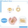 200Pc Rack Plating Brass Spacer Beads, Long-Lasting Plated, Cadmium Free & Lead Free, Rondelle, Real 18K Gold Plated, 3x1.5mm, Hole: 1mm