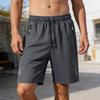 Men's Quick Dry Gym Shorts with Zipper Pockets - Lightweight Athletic Shorts for Running, Training, and Summer Workouts