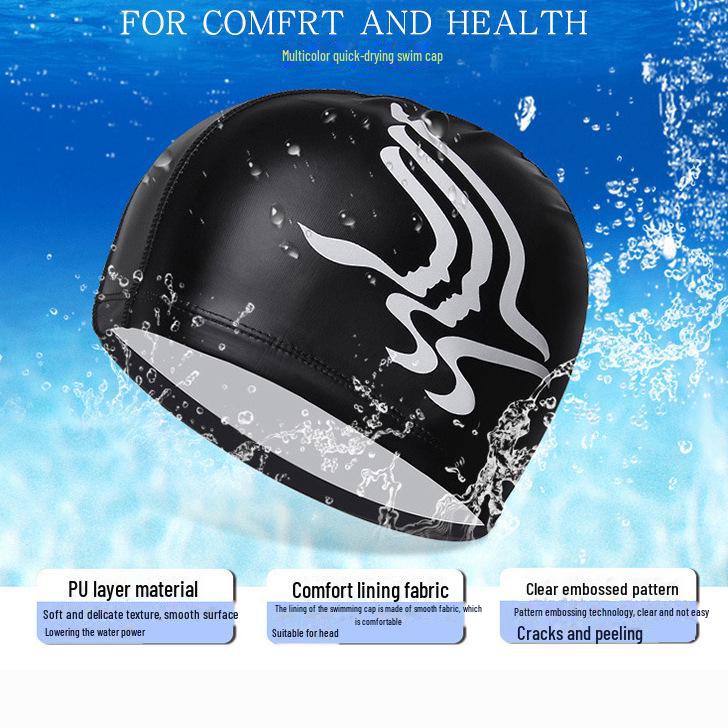 Unisex Anti-Beschlag Galvanisiertes Schwimmbrillen-Set mit Silikon-Nasenklammer, Ohrstöpseln und PU-Kappe