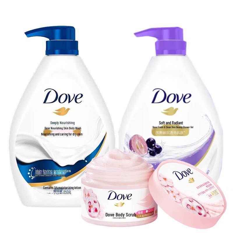 Dove Deep Nourishing Cherry Blossom Shower & Scrub Set