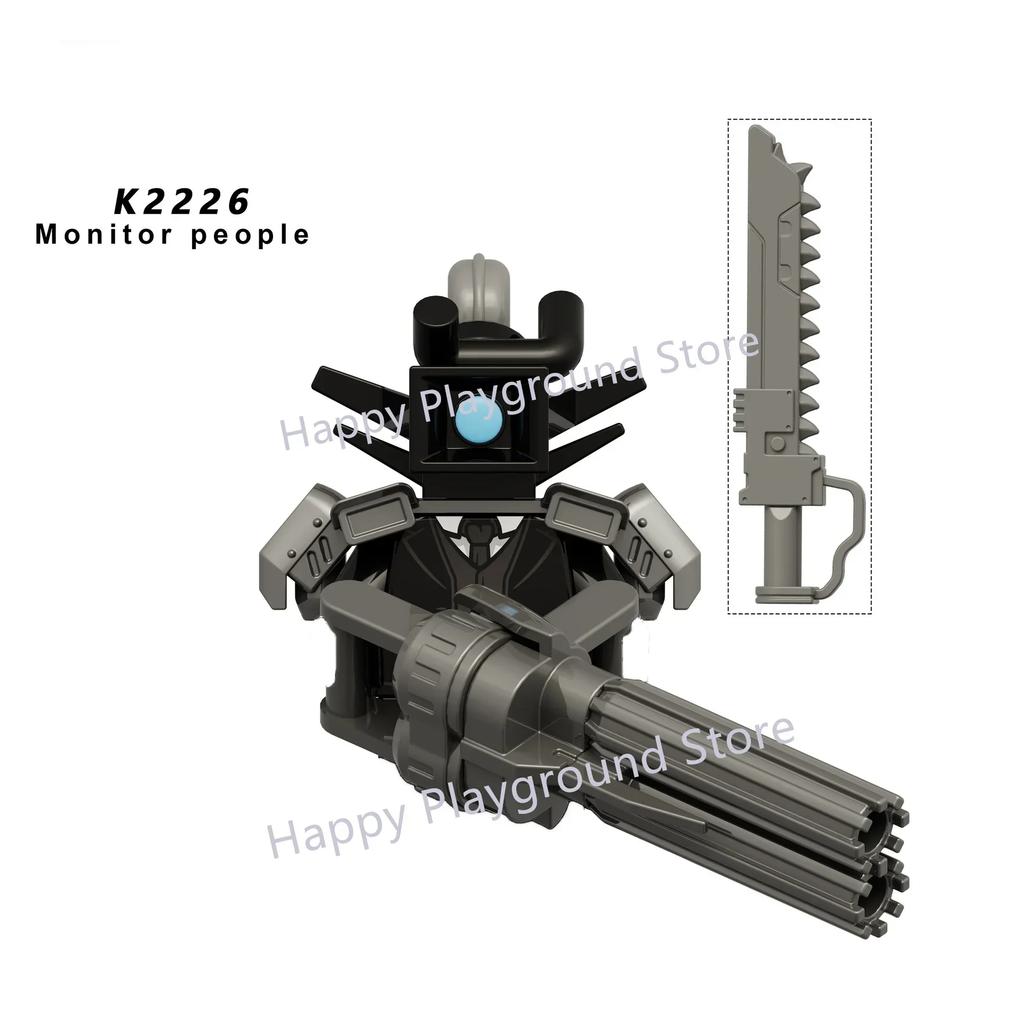 Skibidi Toilet Man Anime Cartoon Bricks Dolls Cameraman Speakerman TV Man Mini Action Bricks Toy Figures Building Blocks