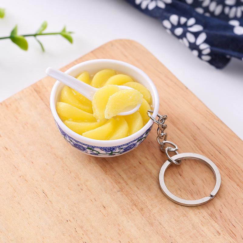 Mini Hot Pot Mala Tang Noodle Bowl Keychain Ornament